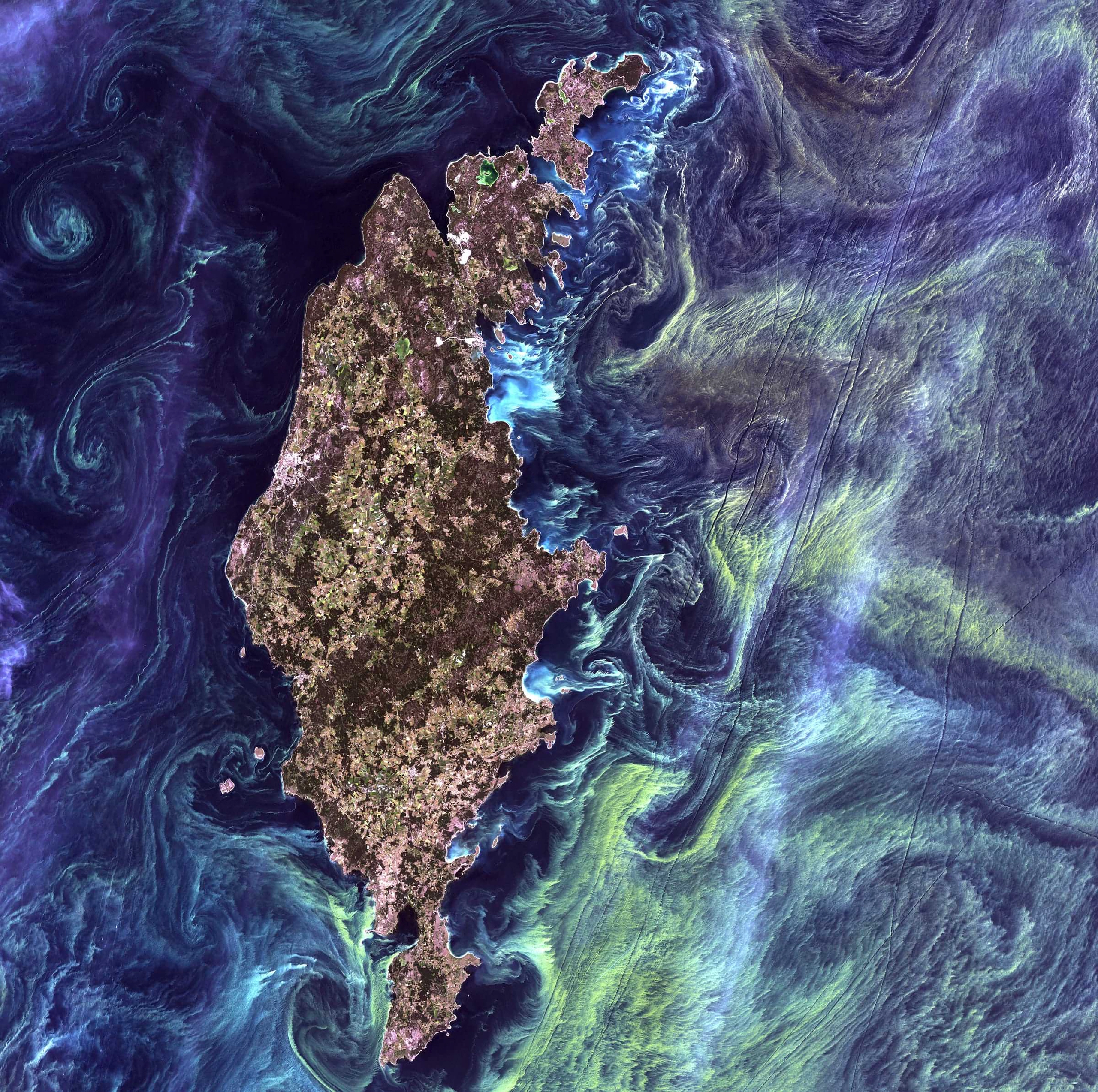 Image with background of earth